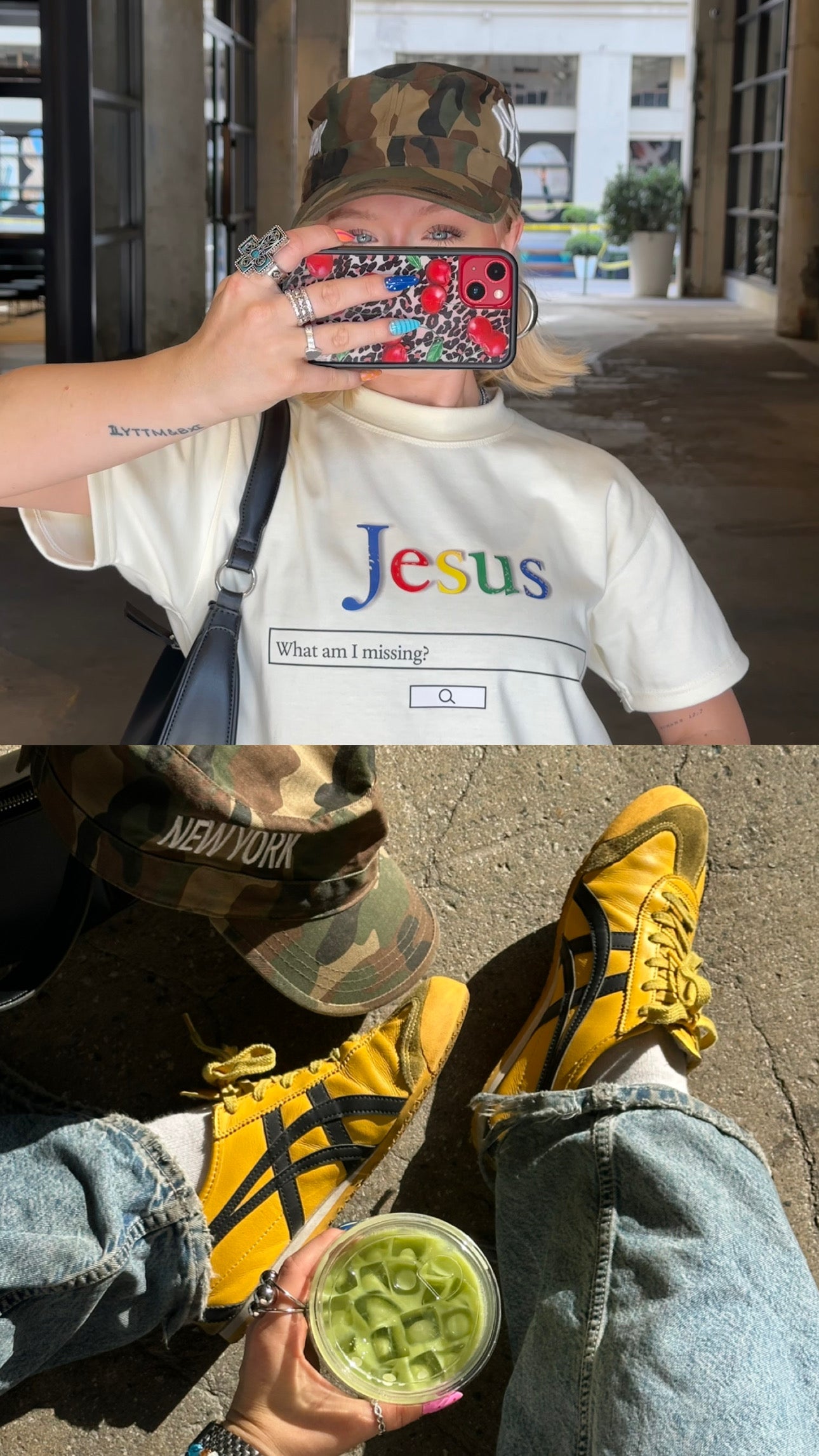 Jesus Search Engine Tee (oatmilk color)