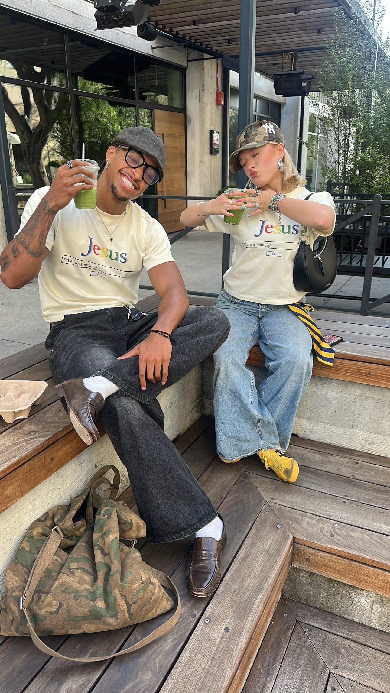 Jesus Search Engine Tee (oatmilk color)